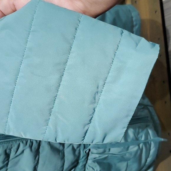 WOMENS ZUDA PEPLUM PUFFER SHORT COAT SIZE MEDIUM - Picture 5 of 8